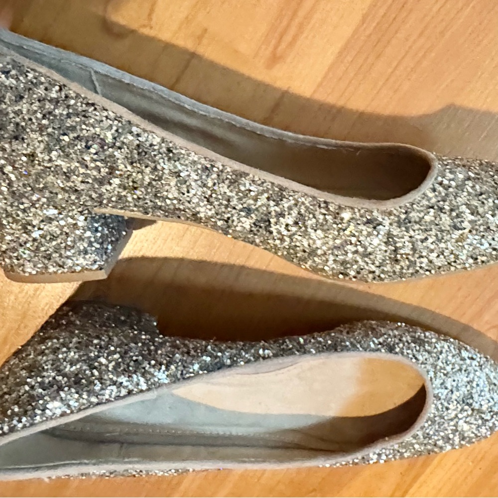 Elegant Glitter Block Heels